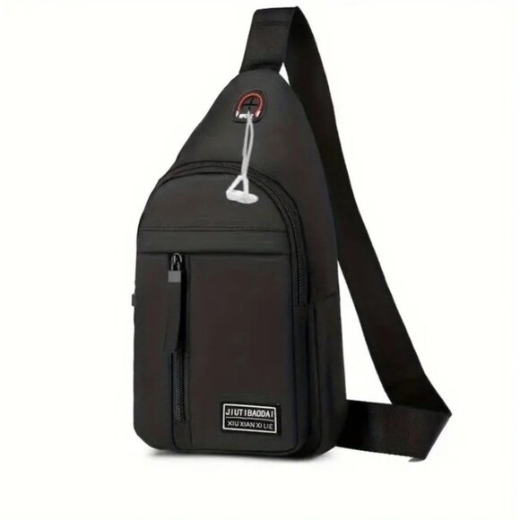 Men's Crossbody Bag - Casual Canvas Shoulder - Picture 1 of 3